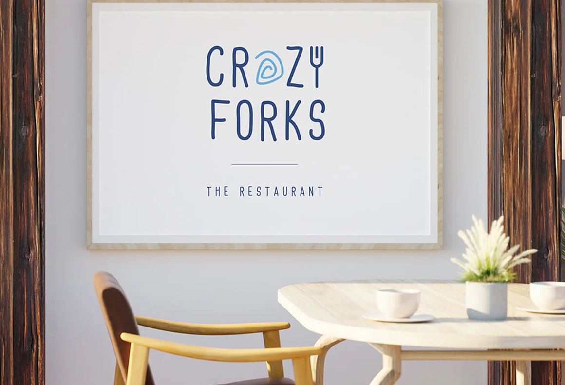 crazy forks-mockup-logo